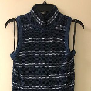 WHBM Short Sleeve Sweater Turtleneck Sheath Dress